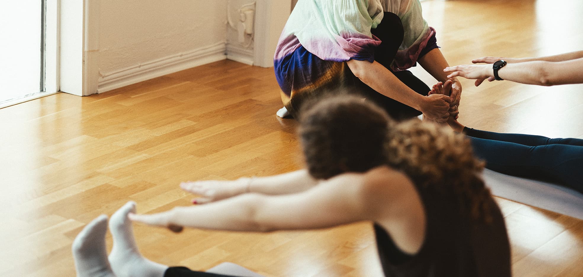 Uppvärmning inför danslektion